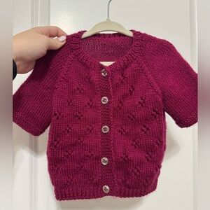 Handmade baby cardigan